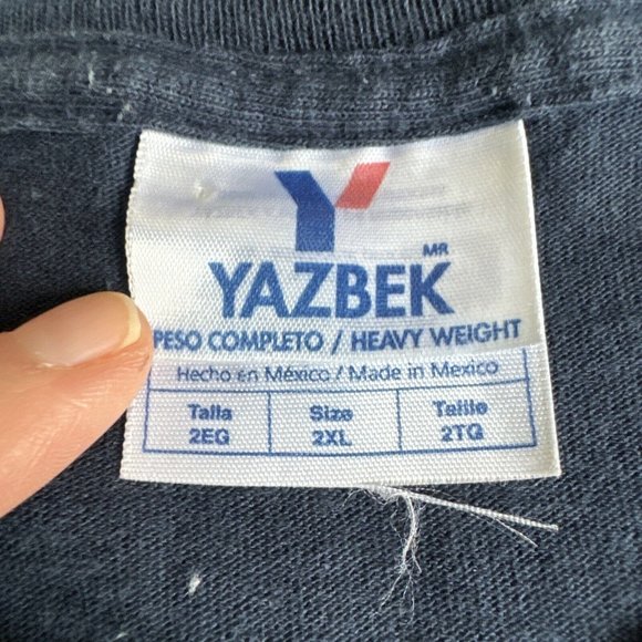 Cancun Mexico Shirt Adult‎ XXL Blue Iguana Bad As Iguana Be Shirt Y2K Yazbek - Picture 3 of 8